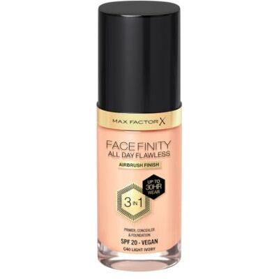 Max Factor Facefinity All Day Flawless 3-in-1 Foundation #C40-Light Ivoor, 30 ml Max Factor Facefinity All Day Flawless 3-in-1 Foundation #C40-Light Ivoor, 30 ml