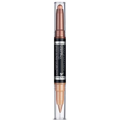 Manhattan Eyemazing Double Effect Oogschaduw & Liner, bruin, 2-in-1 oogschaduw en eyeliner, draaibaar, kleur 003 bohemian brons 1 x 1,6 g Manhattan Eyemazing Double Effect Oogschaduw & Liner, bruin, 2-in-1 oogschaduw en eyeliner, draaibaar, kleur 003 bohemian brons 1 x 1,6 g