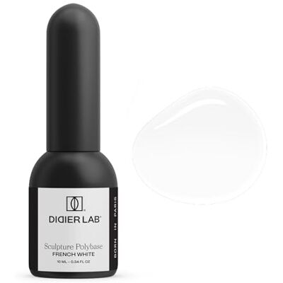 DIDIER LAB Sculpture Polybase UV nagellak French White Base Coat & Nagellak 2-in-1 zelfnivellerend Sterke hechting Semi-permanente nagellak LED UV Snelle en perfecte manicure 10 ml DIDIER LAB Sculpture Polybase UV nagellak French White Base Coat & Nagellak 2-in-1 zelfnivellerend Sterke hechting Semi-permanente nagellak LED UV Snelle en perfecte manicure 10 ml