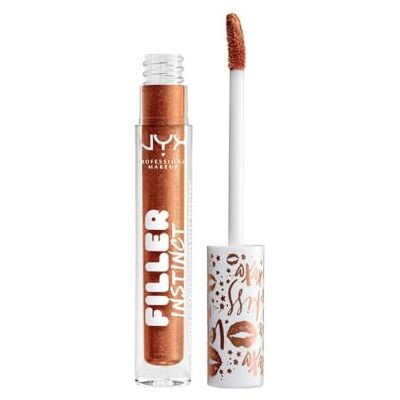 NYX PROFESSIONAL MAKEUP Gloss Repulpant Filler Instinct, glanzend en hydraterend, veganistische formule, 2,5 ml, kleur: koper goud NYX PROFESSIONAL MAKEUP Gloss Repulpant Filler Instinct, glanzend en hydraterend, veganistische formule, 2,5 ml, kleur: koper goud