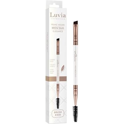 Luvia Cosmetics Luvia Professionele Make-up Borstel Wenkbrauw Make-up Borstel Wenkbrauw Borstel Eyebrow Oogborstel Afgeschuinde Platte Borstel Vegan Multifunctionele Borstel 430 // Brow Duo Luvia Cosmetics Luvia Professionele Make-up Borstel Wenkbrauw Make-up Borstel Wenkbrauw Borstel Eyebrow Oogborstel Afgeschuinde Platte Borstel Vegan Multifunctionele Borstel 430 // Brow Duo