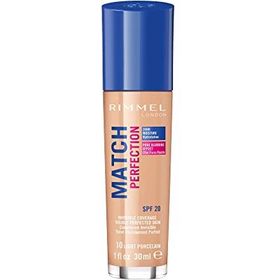 Rimmel London Match Perfection Foundation 010 Light Porcelain Beige Rimmel London Match Perfection Foundation 010 Light Porcelain Beige