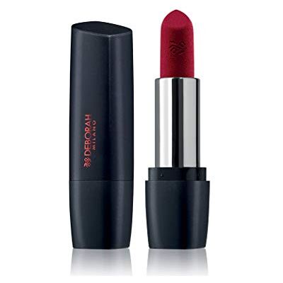DEBORAH Milano Red Mat lipstick nr. 5 Deep Red, ultra-matte finish, langhoudend, met collageen, hyaluronzuur en avocado-extract voor gevoede, gehydrateerde, zachte en verzorgde lippen DEBORAH Milano Red Mat lipstick nr. 5 Deep Red, ultra-matte finish, langhoudend, met collageen, hyaluronzuur en avocado-extract voor gevoede, gehydrateerde, zachte en verzorgde lippen