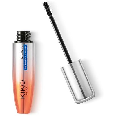 Kiko Milano Maxi Mod Waterproof Mascara +300% volume, arganolie, mini-borstel, intens zwart Kiko Milano Maxi Mod Waterproof Mascara +300% volume, arganolie, mini-borstel, intens zwart