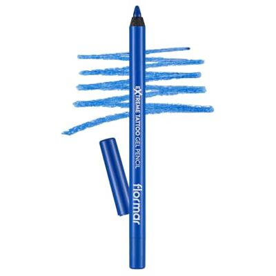 Flormar Extreme Tattoo Gel Pencil Eyeliner Gel Waterproof Tattoo Effect Plum Glitter Potlood Sterk Gepigmenteerd Langdurige oogmake-up voor dames, 012 Blue Dream Flormar Extreme Tattoo Gel Pencil Eyeliner Gel Waterproof Tattoo Effect Plum Glitter Potlood Sterk Gepigmenteerd Langdurige oogmake-up voor dames, 012 Blue Dream
