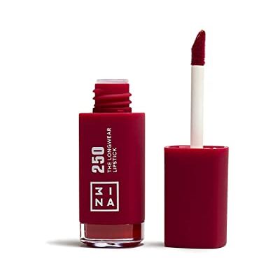 3ina Makeup – Vegan – Cruelty Free – The Longwear Lipstick 250 – donkerroze rood – lippenstift met een levensduur van 12 uur – sterk gepigmenteerde lippenstift – hydraterende formule met hyaluronzuur 3ina Makeup – Vegan – Cruelty Free – The Longwear Lipstick 250 – donkerroze rood – lippenstift met een levensduur van 12 uur – sterk gepigmenteerde lippenstift – hydraterende formule met hyaluronzuur