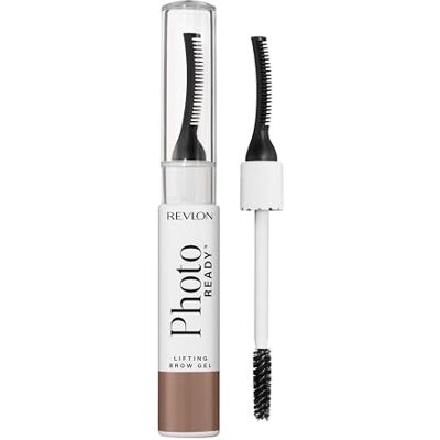 REVLON Photoready Lifting Brow Gel, 3-in-1 wenkbrauwgel, beeldhouwt, tilt en fixeert zonder kartoneffect of witte resten, verzorgingsformule, haver en biotine, houdt 24 uur, 802 Soft Taupe, 5,9 ml REVLON Photoready Lifting Brow Gel, 3-in-1 wenkbrauwgel, beeldhouwt, tilt en fixeert zonder kartoneffect of witte resten, verzorgingsformule, haver en biotine, houdt 24 uur, 802 Soft Taupe, 5,9 ml