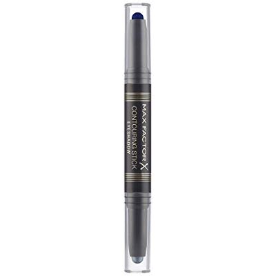 Max Factor Contouring Stick Eyeshadow Silver Storm & Midnight Blue Oogschaduwpotlood met twee koele tinten voor een geslaagde blik met romige consistentie Max Factor Contouring Stick Eyeshadow Silver Storm & Midnight Blue Oogschaduwpotlood met twee koele tinten voor een geslaagde blik met romige consistentie