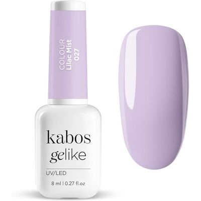 Kabos Gelike 027 Lilac Mist Hybrid UV/LED nagellak, 8 ml Kabos Gelike 027 Lilac Mist Hybrid UV/LED nagellak, 8 ml