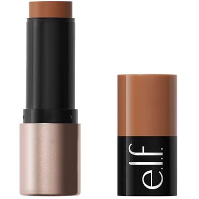 e.l.f. Soft Glam Cream Bronzer Stick, crème bronzer voor het vormen van het gezicht en tonen van een gebruinde teint met satijnen afwerking, stick met draaiwiel Medium/Tan e.l.f. Soft Glam Cream Bronzer Stick, crème bronzer voor het vormen van het gezicht en tonen van een gebruinde teint met satijnen afwerking, stick met draaiwiel Medium/Tan
