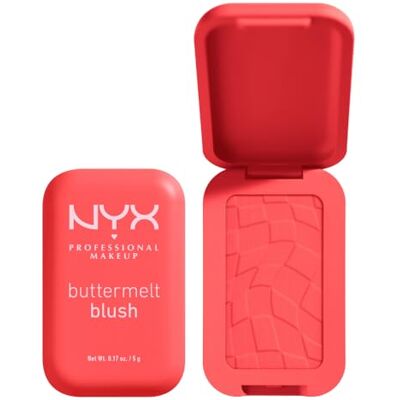 NYX PROFESSIONAL MAKEUP Blush in poeder, verrijkt met mangoboter, amandelboter en sheaboter Fondant textuur Veganistische formule Buttermelt Blush, Kleur: Had Butta NYX PROFESSIONAL MAKEUP Blush in poeder, verrijkt met mangoboter, amandelboter en sheaboter Fondant textuur Veganistische formule Buttermelt Blush, Kleur: Had Butta