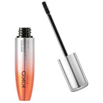 Kiko Milano Maxi Mod Mascara + 200% volume, houdt 10 uur, arganolie, mini-borstel, intens zwart Kiko Milano Maxi Mod Mascara + 200% volume, houdt 10 uur, arganolie, mini-borstel, intens zwart