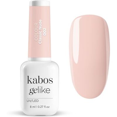 Kabos Gelike 002 Classic Nude Hybrid UV/LED Nagellak, 8 ml Kabos Gelike 002 Classic Nude Hybrid UV/LED Nagellak, 8 ml