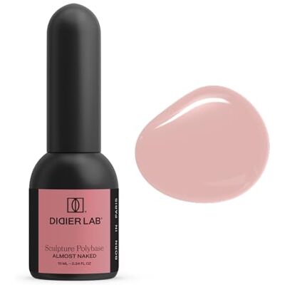 DIDIER LAB Sculpture Polybase UV nagellak Almost Naked Base Coat & Nagellak 2-in-1 zelfnivellerend Sterke hechting Semi-permanente nagellak LED UV Snelle en perfecte manicure 10 ml DIDIER LAB Sculpture Polybase UV nagellak Almost Naked Base Coat & Nagellak 2-in-1 zelfnivellerend Sterke hechting Semi-permanente nagellak LED UV Snelle en perfecte manicure 10 ml