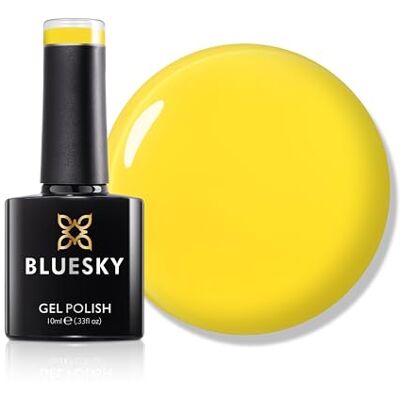 BLUESKY Gelnagellak, 10 ml, zonnebloem bloemblaadje SS2616, gele gelnagellak voor 21 dagen manicure, vereist uitharding onder led-uv-nagellamp BLUESKY Gelnagellak, 10 ml, zonnebloem bloemblaadje SS2616, gele gelnagellak voor 21 dagen manicure, vereist uitharding onder led-uv-nagellamp
