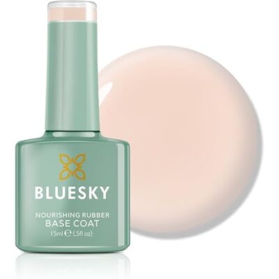 BLUESKY Rubber Base Coat 15 ml – Nude Enchantment – BNR02, Base Gel for Nails, Strengthing Gel Base Coat voor 21 dagen Manicure, LED UV Lamp vereist BLUESKY Rubber Base Coat 15 ml – Nude Enchantment – BNR02, Base Gel for Nails, Strengthing Gel Base Coat voor 21 dagen Manicure, LED UV Lamp vereist