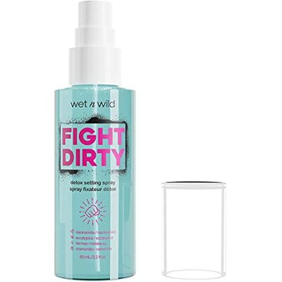 wet 'n wild Wet n Wild Fight Dirty, zuiverende make-up fixeerspray met hydraterende en balancerende formule voor een langdurige make-up, bestand tegen overdracht en vervuiling, natuurlijke afwerking wet 'n wild Wet n Wild Fight Dirty, zuiverende make-up fixeerspray met hydraterende en balancerende formule voor een langdurige make-up, bestand tegen overdracht en vervuiling, natuurlijke afwerking
