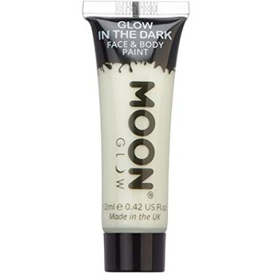 Moon Glow Lichtgevende gezichts- en lichaamsverf. 12 ml onzichtbaar, laadt licht op om het in het donker weer te geven. Moon Glow Lichtgevende gezichts- en lichaamsverf. 12 ml onzichtbaar, laadt licht op om het in het donker weer te geven.