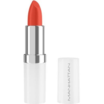 Manhattan Lasting Perfection Satin Lipstick 470 Oh. So.Orange!, Lippenstift voor intense, langdurige kleur en hydraterende verzorging Manhattan Lasting Perfection Satin Lipstick 470 Oh. So.Orange!, Lippenstift voor intense, langdurige kleur en hydraterende verzorging