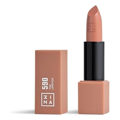 3ina MAKEUP The Lipstick 590 – matte nude, lichte lippenstift met vitamine E en sheaboter – ultra-gepigmenteerde kleur met vanillegeur – veganistisch – zonder dierenleed 3ina MAKEUP The Lipstick 590 – matte nude, lichte lippenstift met vitamine E en sheaboter – ultra-gepigmenteerde kleur met vanillegeur – veganistisch – zonder dierenleed