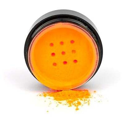 Stargazer Oogschaduw veganistische formule zonder parabenen, gloeit onder UV-licht, neonoranje Stargazer Oogschaduw veganistische formule zonder parabenen, gloeit onder UV-licht, neonoranje