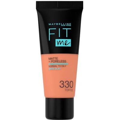 Maybelline Fit ME Mat & Poreless make-up 1 stuks. 30ml 330 toffee Maybelline Fit ME Mat & Poreless make-up 1 stuks. 30ml 330 toffee