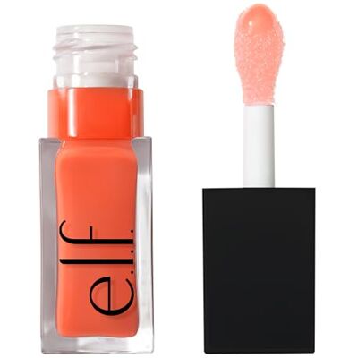 e.l.f. Glow Reviver Lip Oil, voedende, getinte lippenolie voor een glanzende afwerking, verrijkt met jojoba-olie, veganistisch en dierproefvrij, koraalfixatie e.l.f. Glow Reviver Lip Oil, voedende, getinte lippenolie voor een glanzende afwerking, verrijkt met jojoba-olie, veganistisch en dierproefvrij, koraalfixatie