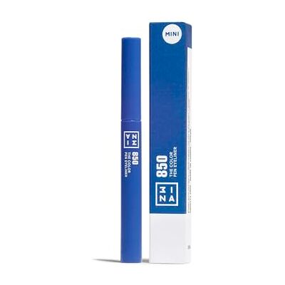 3ina MAKEUP The Color Pen Eyeliner 850 (Mini) Vloeibare eyeliner, blauw, lange houdbaarheid 14 uur, reisformaat, mat, liner voor gevoelige ogen 3ina MAKEUP The Color Pen Eyeliner 850 (Mini) Vloeibare eyeliner, blauw, lange houdbaarheid 14 uur, reisformaat, mat, liner voor gevoelige ogen