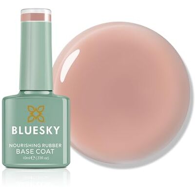 BLUESKY Rubber Base Coat 10 ml – Subtle Veil – BNR09, Base Gel for Nails, Strengthing Gel Base Coat voor 21 dagen Manicure, LED UV Lamp vereist BLUESKY Rubber Base Coat 10 ml – Subtle Veil – BNR09, Base Gel for Nails, Strengthing Gel Base Coat voor 21 dagen Manicure, LED UV Lamp vereist