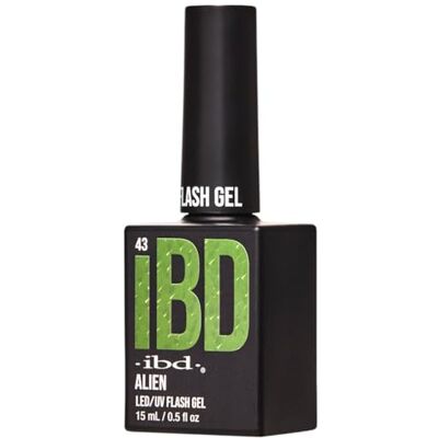 IBD Flash Gel Alien, 15 ml, gemaakt in de VS, reflecterende led-/uv-nagellak met glitter, voor duurzame manicure en fonkelende nagels IBD Flash Gel Alien, 15 ml, gemaakt in de VS, reflecterende led-/uv-nagellak met glitter, voor duurzame manicure en fonkelende nagels