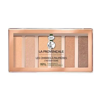La Provençale L'Instant Or Oogschaduw, 99% ingrediënten van natuurlijke oorsprong, met biologische olijfolie AOP Provence, 6 tinten met roze, gouden en koperkleurige reflecties La Provençale L'Instant Or Oogschaduw, 99% ingrediënten van natuurlijke oorsprong, met biologische olijfolie AOP Provence, 6 tinten met roze, gouden en koperkleurige reflecties