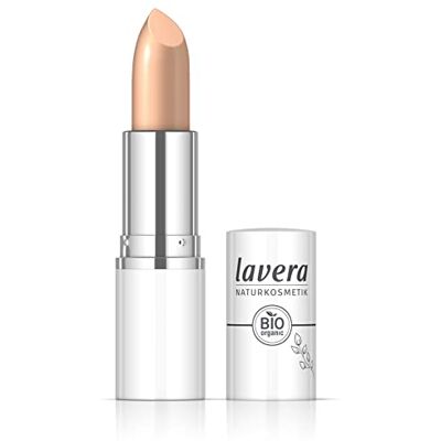 lavera Cream Glow Lipstick Peachy Nude 04, intense kleur, glanzend, hoog draagcomfort, houdt tot 6 uur, veganistisch, natuurlijke cosmetica (1 x 18 g) lavera Cream Glow Lipstick Peachy Nude 04, intense kleur, glanzend, hoog draagcomfort, houdt tot 6 uur, veganistisch, natuurlijke cosmetica (1 x 18 g)