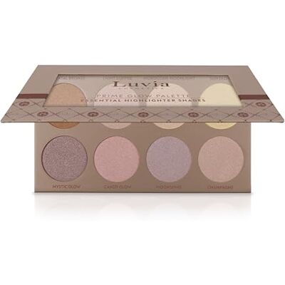Luvia Cosmetics Luvia Prime Glow Make Up markeerstiften, fijne en glinsterende make-up, premium palet voor donkere en lichte huid, veganistische cosmetica Luvia Cosmetics Luvia Prime Glow Make Up markeerstiften, fijne en glinsterende make-up, premium palet voor donkere en lichte huid, veganistische cosmetica