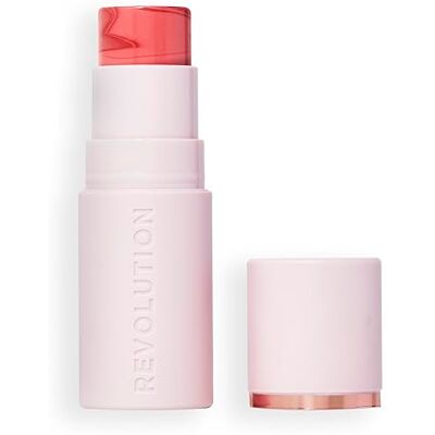 Revolution Beauty London Revolution Skin Silk Blush Stick aanpasbare kleur voor wangen, ogen en lippen poederformule veganistisch en dierproefvrij Rosy Cheeks 4,5 g Revolution Beauty London Revolution Skin Silk Blush Stick aanpasbare kleur voor wangen, ogen en lippen poederformule veganistisch en dierproefvrij Rosy Cheeks 4,5 g