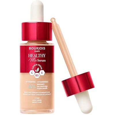 Bourjois Healthy Mix Clean Serum Foundation, 55N, diepbeige, 30 ml Bourjois Healthy Mix Clean Serum Foundation, 55N, diepbeige, 30 ml
