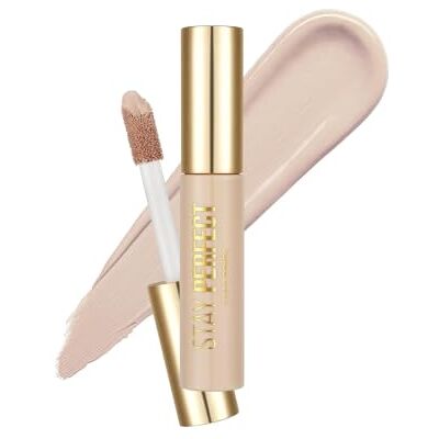 Flormar Stay Perfect Concealer vloeibare concealer met reuzenapplicator hoge dekking en langdurige romige textuur voor donkere kringen natuurlijke afwerking, onmiddellijke ooglift, 004 ivoor Flormar Stay Perfect Concealer vloeibare concealer met reuzenapplicator hoge dekking en langdurige romige textuur voor donkere kringen natuurlijke afwerking, onmiddellijke ooglift, 004 ivoor