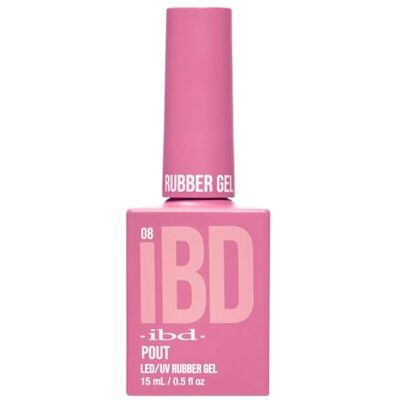 IBD Rubber Gel Pout 15 ml Gemaakt in de VS Hoogwaardige nagellak voor duurzame manicure en gladde nagels LED/UV nagellak IBD Rubber Gel Pout 15 ml Gemaakt in de VS Hoogwaardige nagellak voor duurzame manicure en gladde nagels LED/UV nagellak
