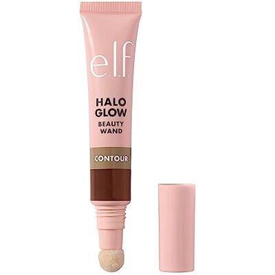 e.l.f. Halo Glow Contour Beauty Wand, vloeibare contourstick voor een natuurlijke gesneden look, modulaire formule, veganistisch en dierproefvrij product, Tan/Deep e.l.f. Halo Glow Contour Beauty Wand, vloeibare contourstick voor een natuurlijke gesneden look, modulaire formule, veganistisch en dierproefvrij product, Tan/Deep