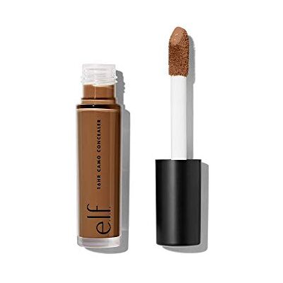 e.l.f. 16 uur camouflage concealer, volledige dekking en sterk gepigmenteerd, matte afwerking, rijke chocolade, 6 ml e.l.f. 16 uur camouflage concealer, volledige dekking en sterk gepigmenteerd, matte afwerking, rijke chocolade, 6 ml