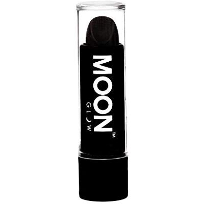 Moon Glow UV Neon Lippenstift, zwart, UV-glans Moon Glow UV Neon Lippenstift, zwart, UV-glans