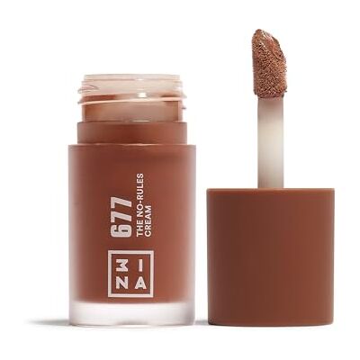 3ina MAKEUP The No-Rules Cream 677 – vloeibare blush neutraal bruin met zachte amandelolie – blush voor lippen en wangen – blush met natuurlijke en lichtgevende afwerking – veganistisch – zonder 3ina MAKEUP The No-Rules Cream 677 – vloeibare blush neutraal bruin met zachte amandelolie – blush voor lippen en wangen – blush met natuurlijke en lichtgevende afwerking – veganistisch – zonder