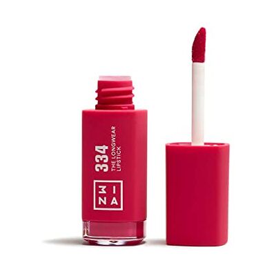 3ina Makeup – Vegan – Cruelty Free – The Longwear Lipstick 334 – Hot Pink – 12 uur langdurige lippenstift – sterk gepigmenteerde lippenstift – hydraterende formule met hyaluronzuur 3ina Makeup – Vegan – Cruelty Free – The Longwear Lipstick 334 – Hot Pink – 12 uur langdurige lippenstift – sterk gepigmenteerde lippenstift – hydraterende formule met hyaluronzuur