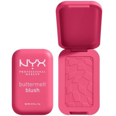 NYX PROFESSIONAL MAKEUP Buttermelt Blush, poederblush, tot 12 uur houdbaar, geen vlekken, geen overdracht, kleur: 08 Getting Butta NYX PROFESSIONAL MAKEUP Buttermelt Blush, poederblush, tot 12 uur houdbaar, geen vlekken, geen overdracht, kleur: 08 Getting Butta