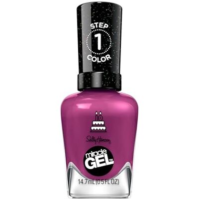 Sally Hansen Miracle Gel Nagellak Gel Nagellak zonder UV-lamp, Professioneel Manicure-effect, 533 Brewberry 14,7 ml Sally Hansen Miracle Gel Nagellak Gel Nagellak zonder UV-lamp, Professioneel Manicure-effect, 533 Brewberry 14,7 ml