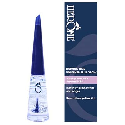 Herome Natural Nail Whitener Pink Blue Glow accentueert de Natuurlijke Roze kleur van de Nagel maakt Nagelranden Witter Camoufleert Verkleuringen 10ml Herome Natural Nail Whitener Pink Blue Glow accentueert de Natuurlijke Roze kleur van de Nagel maakt Nagelranden Witter Camoufleert Verkleuringen 10ml