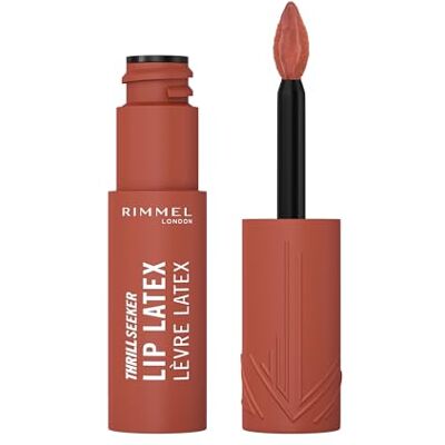 Rimmel Thrill Seeker Lip Latex, 250 Honey Bun, vloeibare lipstick, lipgloss, lipkleur, lipstick met hyaluronzuur, lipstain, glad en glanzend, hydrateert, hyaluronzuur, vitamine E, aloë vera, 6 ml Rimmel Thrill Seeker Lip Latex, 250 Honey Bun, vloeibare lipstick, lipgloss, lipkleur, lipstick met hyaluronzuur, lipstain, glad en glanzend, hydrateert, hyaluronzuur, vitamine E, aloë vera, 6 ml