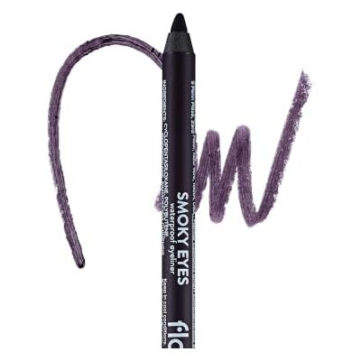 Flormar Smoky Eyes Waterproof Eyeliner, waterproof eyeliner met sponsapplicator, intense kleur, romige textuur en professionele oogmake-up, 05 Deep Purple Flormar Smoky Eyes Waterproof Eyeliner, waterproof eyeliner met sponsapplicator, intense kleur, romige textuur en professionele oogmake-up, 05 Deep Purple