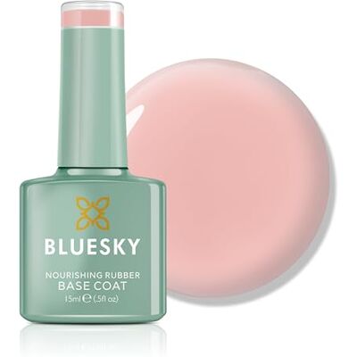 BLUESKY Rubber Base Coat 15 ml Girl's Secret BNR08, Base Gel for Nails, Strengthing Gel Base Coat voor 21 dagen Manicure, LED UV Lamp vereist BLUESKY Rubber Base Coat 15 ml Girl's Secret BNR08, Base Gel for Nails, Strengthing Gel Base Coat voor 21 dagen Manicure, LED UV Lamp vereist