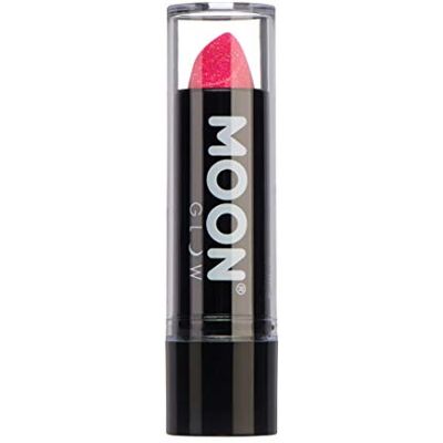 Moon Glow Neon UV glitter lippenstift Neon gekleurde lichtgevende lippenstift Gloeien onder UV Hot Pink 5g (pak van 1) Moon Glow Neon UV glitter lippenstift Neon gekleurde lichtgevende lippenstift Gloeien onder UV Hot Pink 5g (pak van 1)