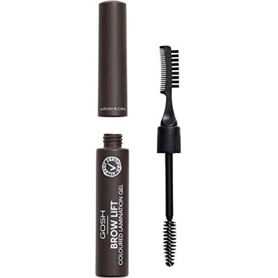 GOSH Brow Lift Lamination Wenkbrauwgel met kleur, veganistische fixeergel voor snelle en onberispelijke wenkbrauwstyling, met saloneffect, geurvrij en duurzaam, geschikt voor mensen GOSH Brow Lift Lamination Wenkbrauwgel met kleur, veganistische fixeergel voor snelle en onberispelijke wenkbrauwstyling, met saloneffect, geurvrij en duurzaam, geschikt voor mensen